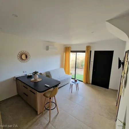T2 Neuf Jardin Proche Arena Plages Zenith Apartmán *